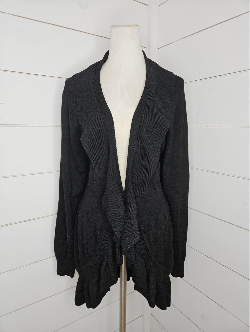 Style & Co. XL black flowy duster cardigan sweater